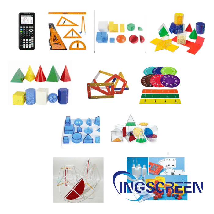 INGSCREEN INGS MATH-13 equipment set for a mathematics classroom, 13 ...
